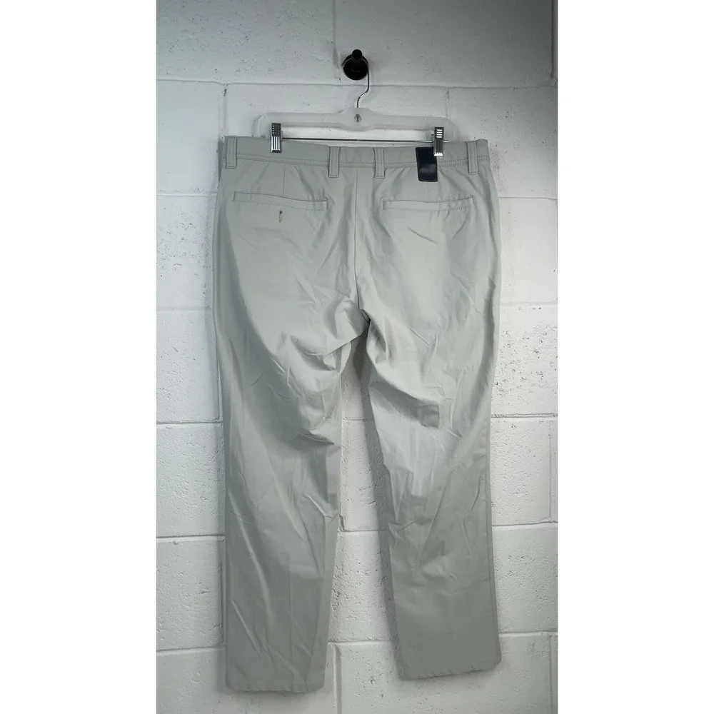 Alberto Regular Slim Fit Mens Size 52  Chino Light Grey Stretch Golf Pants 3XDRY
